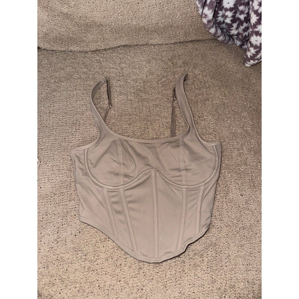 Gilly hicks tan corset top